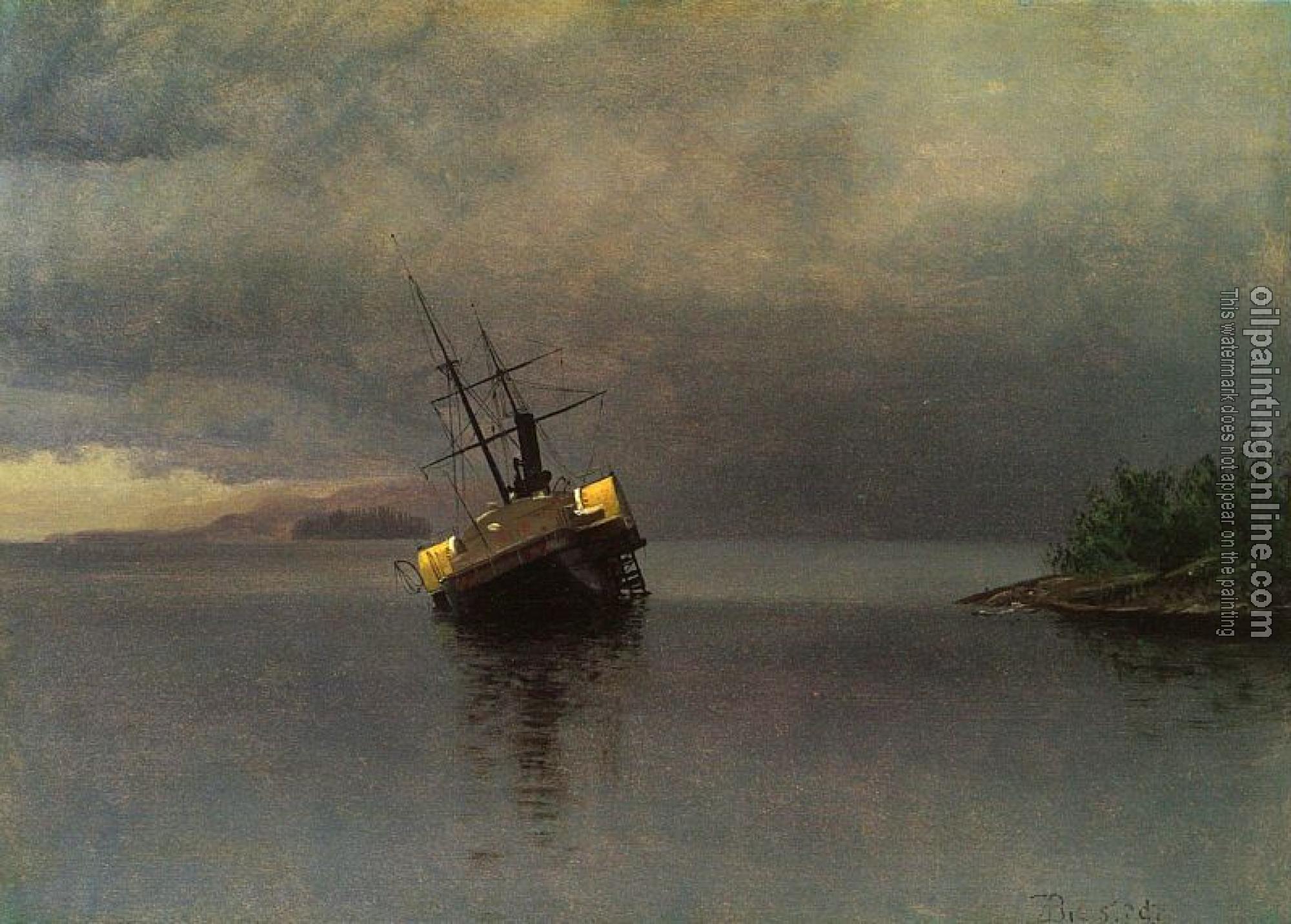 Bierstadt, Albert - Wreck of the Ancon in Loring Bay, Alaska
